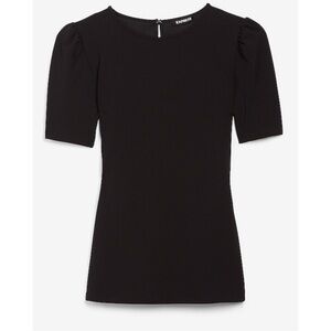 Express Clothing Women's black puff sleeve blouse Size Large